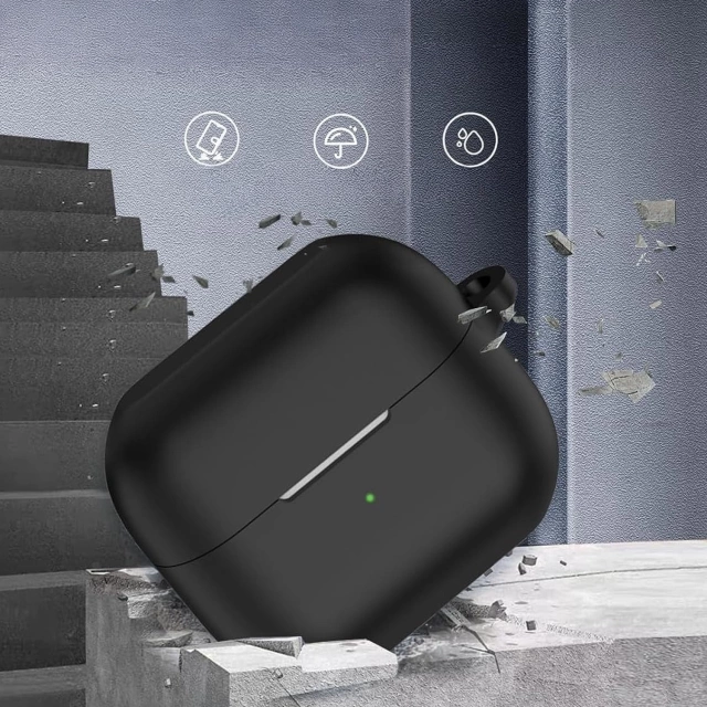 Silicone case cover for headphones for Samsung Galaxy Buds 3 / 3 Pro Black