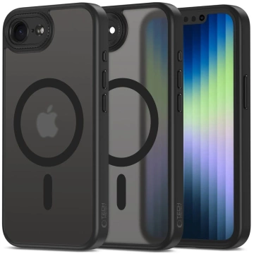 Kryt Etui Tech-Protect MagCam MagSafe pre iPhone 16e, matný, čierny