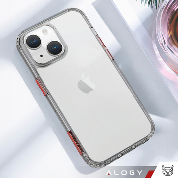 Alogy Protective Case Ochranný kryt pro Apple iPhone 14 Black and Clear Glass