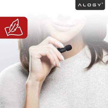 2x Alogy Lightning bezdrôtový klopový mikrofón pre Apple iPhone iPad Malé mikrofóny Sada dvoch mikrofónov