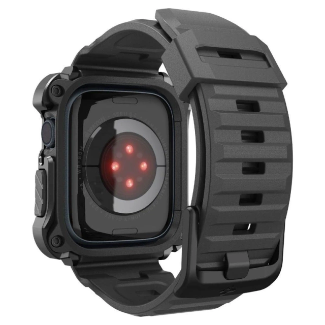 Pasek Spigen Tough Armor "Pro" do Apple Watch 7/8 (45 mm) Metal Black