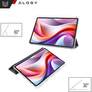 Lenovo Tab M11 10.95" TB330FU/TB330XU/TB331FC Smart Case Pencil with Flip Cover Alogy Black-Transparent
