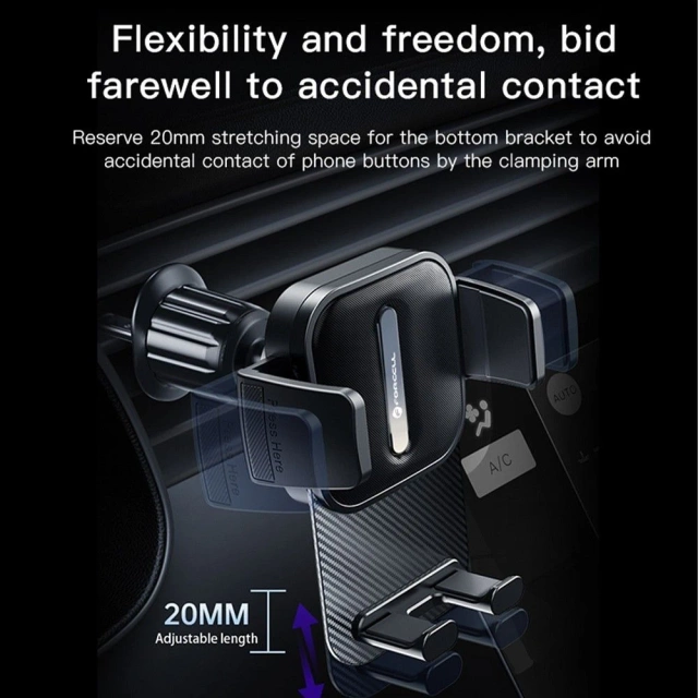 Držiak do auta F-Grip GuardianAV s upínaním na mriežku 5,5–10 cm