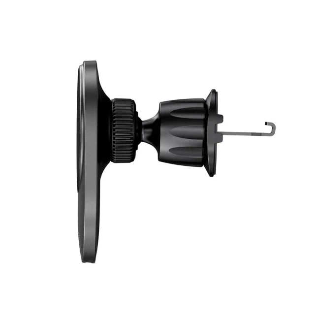 Magnetický indukčný držiak do auta MM15W-V1 Magnetický MagSafe Vent držiak do auta bezdrôtová nabíjačka 15W na mriežku čierna