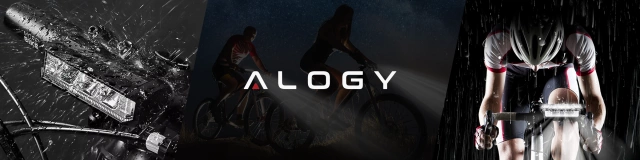 Fahrradlicht vorne Halogen LED-Licht Fahrradbeleuchtung für den vorderen Fahrradlenker Mocna 900lm Alogy 610 schwarz