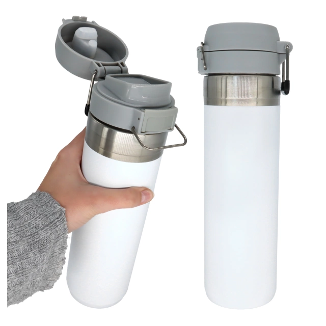 Alogy Thermos Thermos Mug ThermoGo™ 800ml Steel Leakproof Packable Travel Mug for Coffee and Tea Sports Long-lasting Warmth for Car and Backpack White