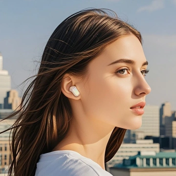 Бездротові Bluetooth-навушники Hoco EQ20 TWS ANC ENC - білі