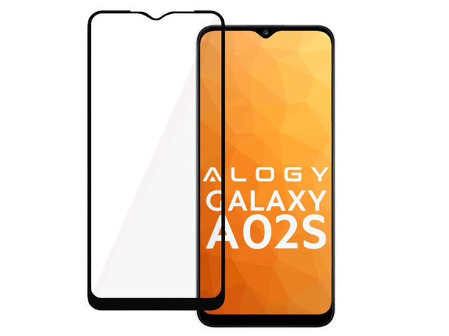 Alogy Full Glue case friendly glass для Samsung Galaxy A02s / A03s 164 мм чорний