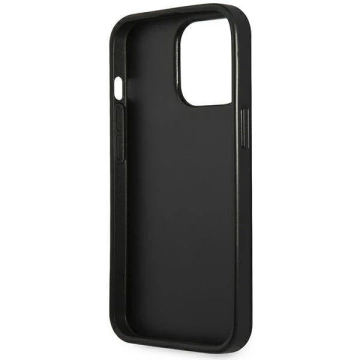 "Etui Guess GUHCP14LPSATLG für Apple iPhone 14 Pro 6,1\" srebrny/silver Hardcase SaffianoTriangle Logo"