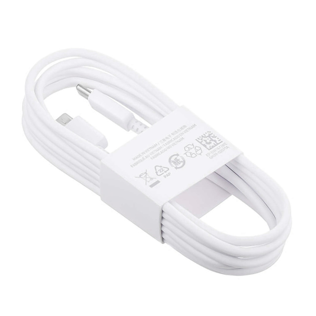 Original Samsung USB-C to USB-C Cable EP-DW767 for Charging 1.8m 3A 25W / 45W White