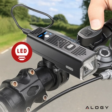 Bicycle lamp SUPER BRIGHT 8H LIGHTING front LED front bicycle light with BELL wired lighting 450LM 2000MAH waterproof bike light black