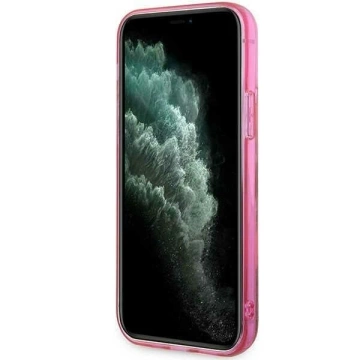 Ochranné puzdro na telefón Karl Lagerfeld KLHCP12MLNCHCP pre Apple iPhone 12 /12 Pro 6,1" ružové/ružové pevné puzdro Glitter Choupette Head