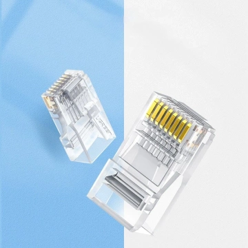 Штекерний роз'єм UGREEN RJ45 8P8C Cat 6 прозорий (50961)