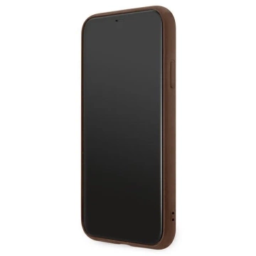 Etui Guess GUHCN61G4GFBR pro iPhone 11 6,1" pevný obal 4G kovové zlaté logo