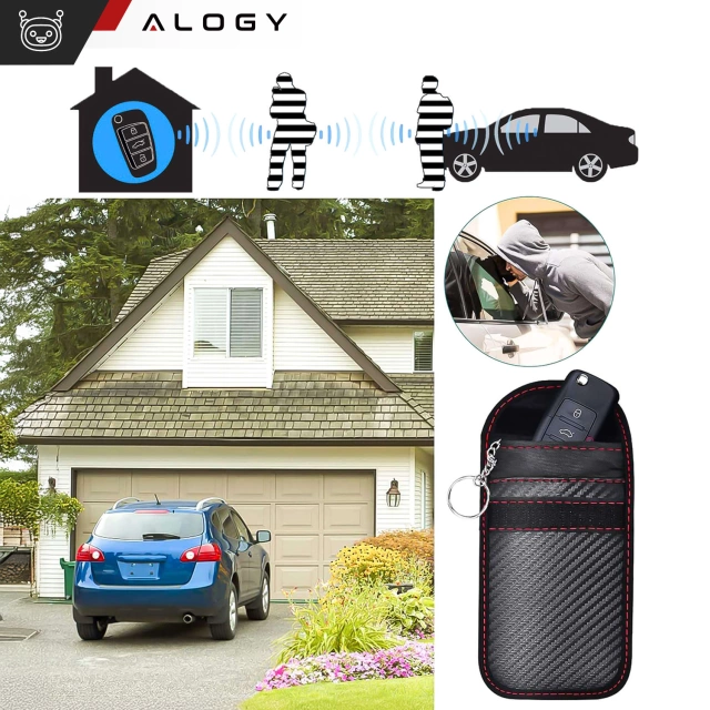 Alogy anti-theft key case signal blocking pouch 13x8.2cm