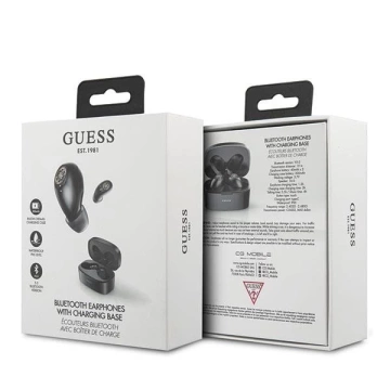 Dokovacia stanica pre Bluetooth slúchadlá Guess GUTWSJL4GBK TWS Black / Black 4G