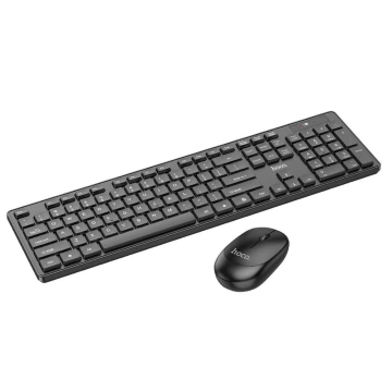 HOCO GM17 Kabelloses Tastatur- und Mausset, Schwarz, USB