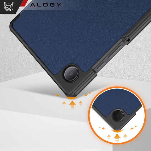 Чохол для Samsung Galaxy Tab A9 2023 8.7" X110 / X115 Tablet Cover Case Alogy Book Cover Navy Blue Glass