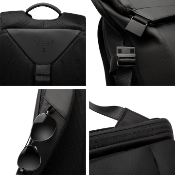 Bange Waterproof Backpack for Laptop 15.6" City Travel 45x30x16 cm for Work Airplane Men's Women's with USB Port Black