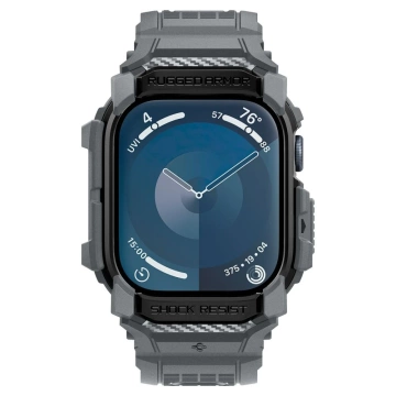 ЧОХОЛ З РЕМІНЦЕМ ДЛЯ APPLE WATCH 10 (46 ММ) ТЕМНО-СІРИЙ SPIGEN RUGGED ARMOR PRO