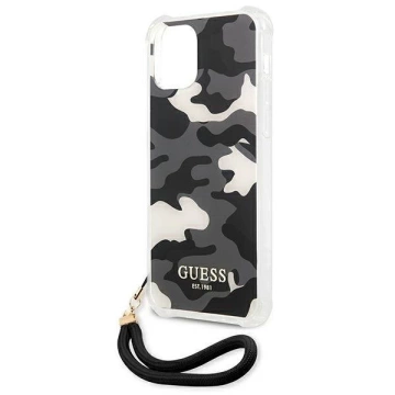 Guess GUHCP12LKSARBK iPhone 12 Pro Max 6,7" černý/černý pevný obal Camo Collection