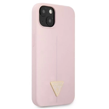 Guess GUHCP13MSLTGU iPhone 13 6,1" fioletowy/fialový pevný obal silikonový trojúhelník