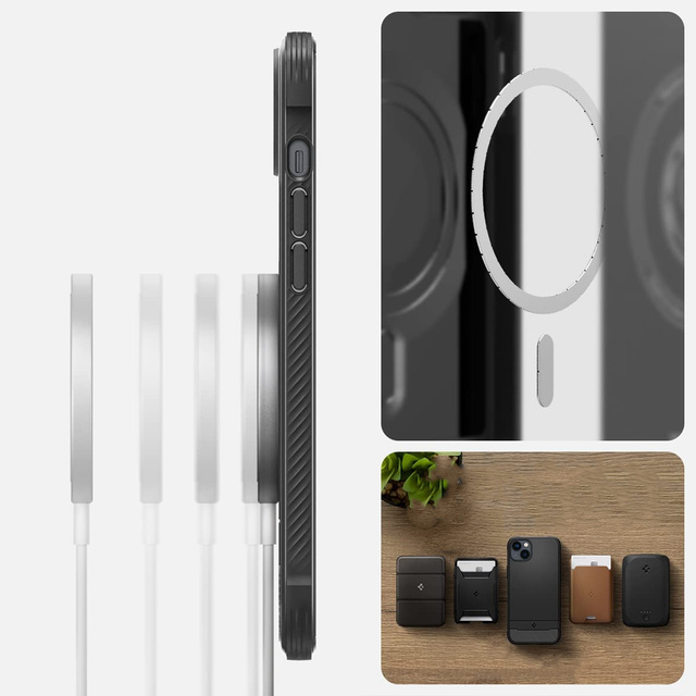 Чохол Spigen Rugged Armor Mag MagSafe для Apple iPhone 14 Matte Black