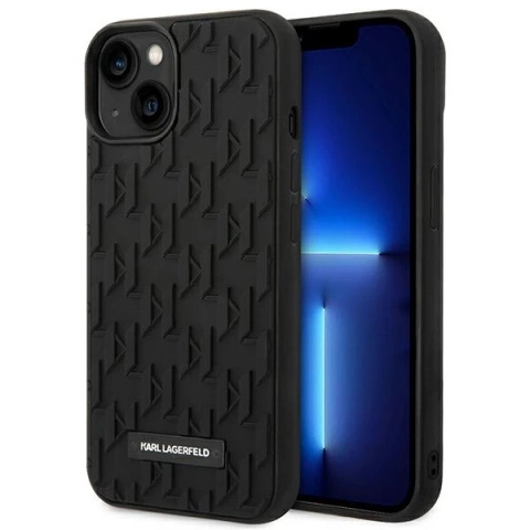 Etui Karl Lagerfeld KLHCP14MRUPKLPK pro iPhone 14 Plus 6,7" pevný 3D monogram