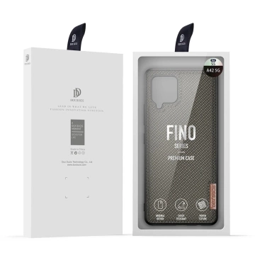 Kryt pouzdra Dux Ducis Fino potažený nylonovým materiálem pro Samsung Galaxy A42 5G zelený