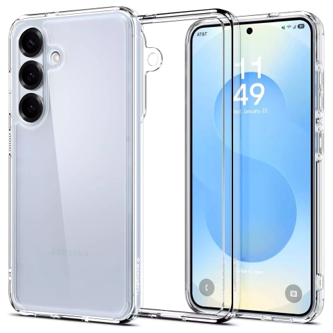 Kryt Spigen Ultra Hybrid pro Samsung Galaxy S25, Crystal Clear