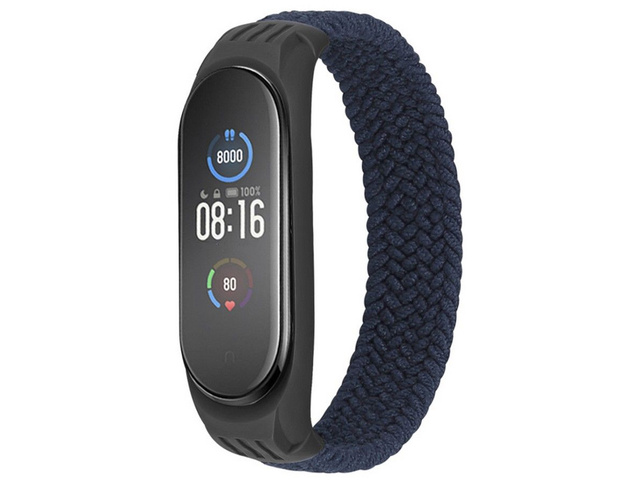 Pasek opaska Loop do Xiaomi Mi Smart Band 5/6/6 NFC Charcoal