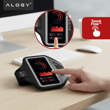 Alogy WaterProof Sport ArmBand running case waterproof armband for phone 6.7 inch Black