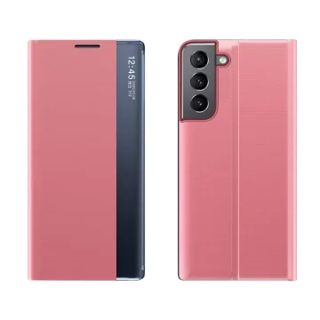 Nový flipový kryt Sleep Case pro Samsung Galaxy S22 (S22 Plus) růžový