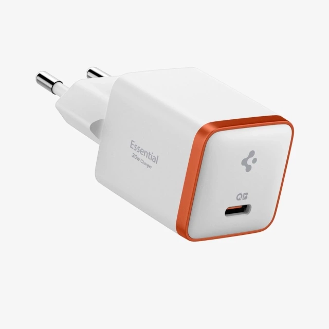 Spigen EE301EU Arcstation Essential Charger 30W Weißes Autoladegerät