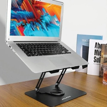 X46 drehbarer Schreibtischhalter für einen 16-Zoll-Laptop, schwarz