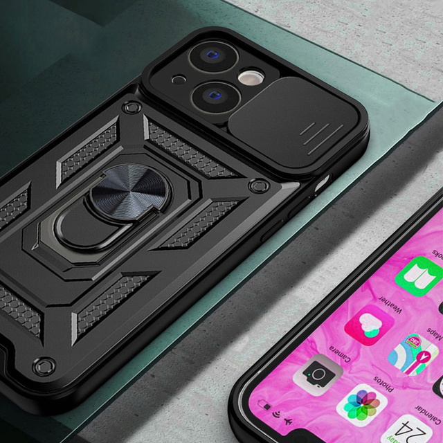 Alogy Camshield Stand Ring Case with Camera Cover for Apple iPhone 13 Mini