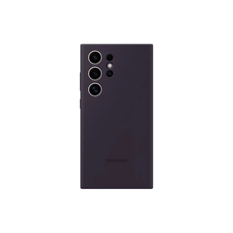 Original Silikonhülle EF-PS928TEEGWW Samsung Galaxy S24 Ultra dunkelviolette Blisterpackung