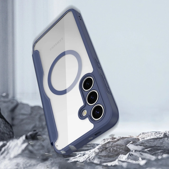 Чохол MagSafe для Samsung Galaxy S25 Dux Ducis Skin X Pro, синій