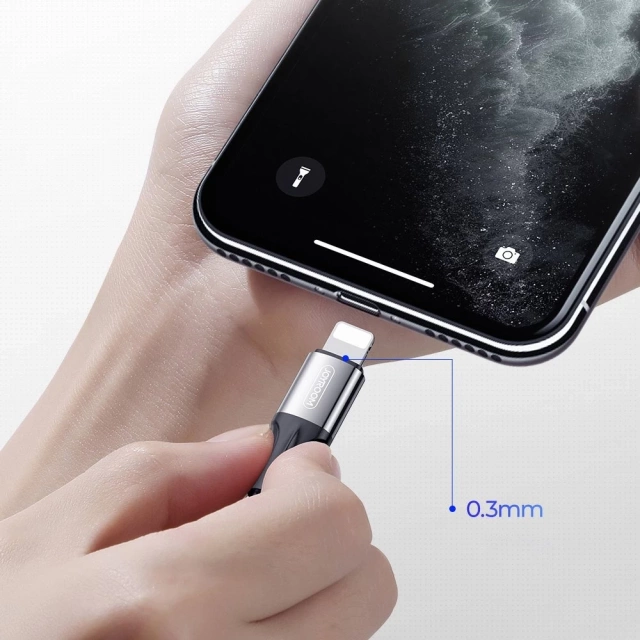 Joyroom кабель USB - Lightning 3 A 1,5 м чорний (S-1530N1)