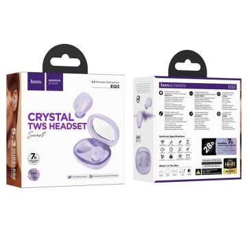 HOCO TWS EQ3 kabellose Bluetooth-Kopfhörer Lila