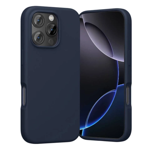 Etui ochronne do iPhone 16 Pro Vention MagSafe silikon niebieskie granatowe