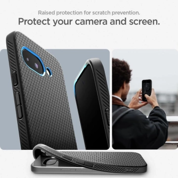 Захисний чохол Spigen Liquid Air чорного кольору для Google Pixel 9a