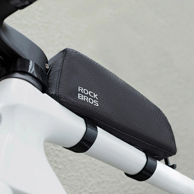 Rockbros 0.9l wasserdichte Fahrradtasche für Rahmen-Oberrohr - Schwarz