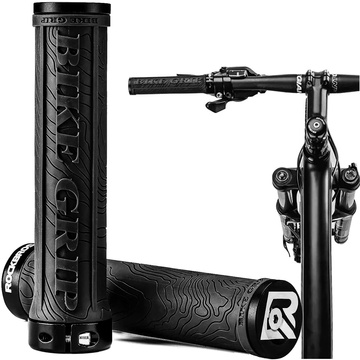 Grips bicycle grips handlebar grips ergonomic for bike Rockbros 2018-14ABK Black [2pcs]