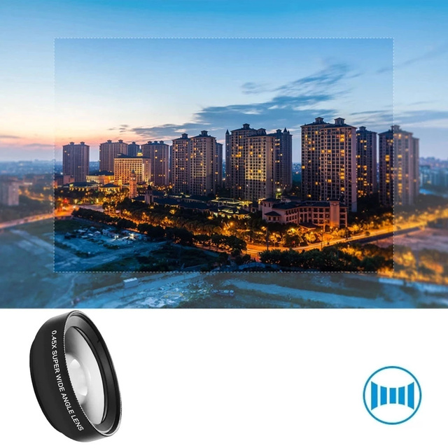 Lens for smartphone phone lens 2in1 set Alogy Lens clip 0.45X Macro 12.5X wide