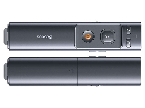 Baseus Orange Dot Multifunktions-Fernbedienung mit Laserpointer Grau