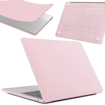Case for Apple MacBook Air 13 / 13.3" 2018–2021 (M1 A2337/A2179/A1932) – Flexible, Matte Protective Case, Lightweight and Resistant – Alogy AirGuard™ Pink