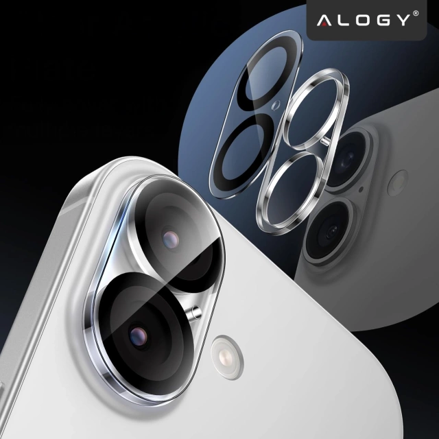 2x Kameralinsenglas für Apple iPhone 16 Pro / 16 Pro Max Alogy Lens Protector Pro Transparent