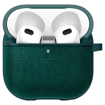 Чохол для Apple AirPods 4 Spigen Urban Fit Midnight Green Carabiner