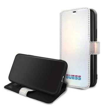 Guess GUFLBKN58BLD iPhone 11 Pro srebrny/strieborna kniha Iridescent